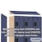 Salsbury Industries Wardrobe Locker, 45" W, 21" D, 76" H, (3) Wide, (9) Openings, Blue 23361BLU - alternate 8